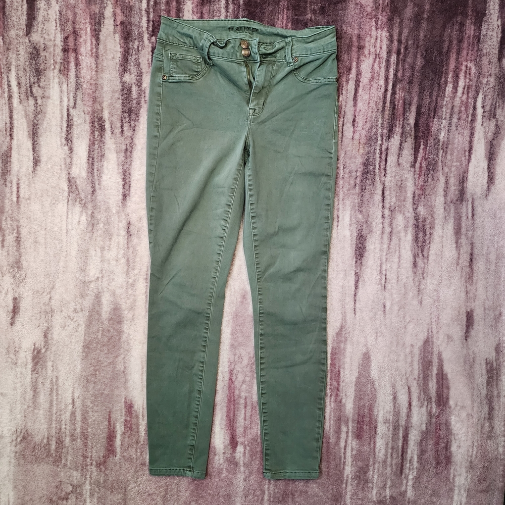 Maurices High-Rise Olive Skinny Pants